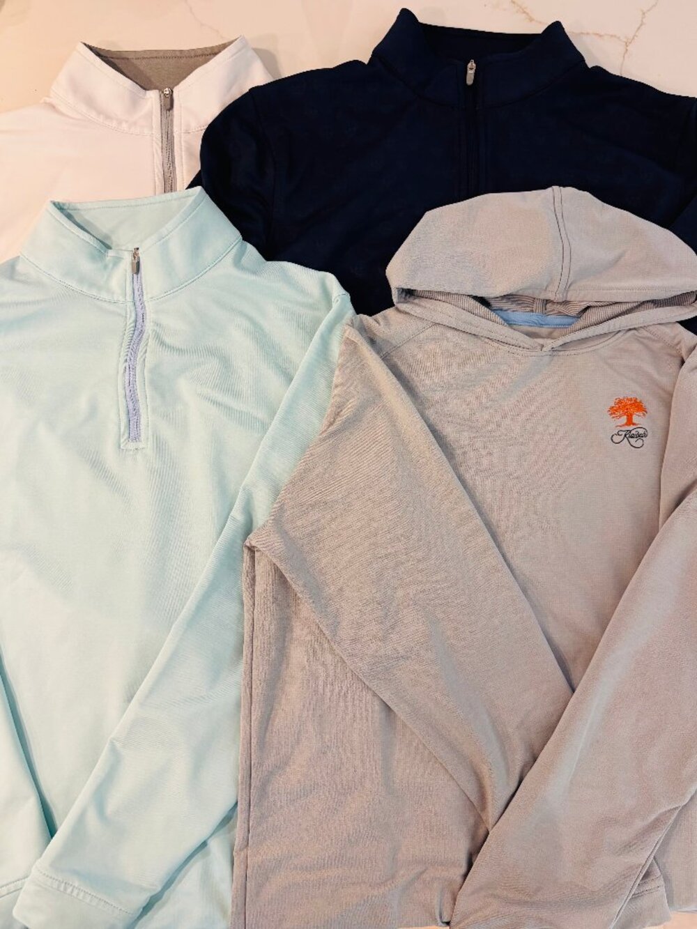 Bundle of boys Peter Millar golf pullovers